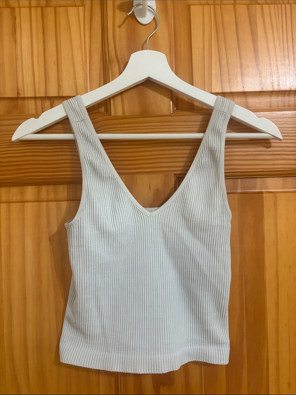Boutique Brand Size Small Light Blue Ribbed Crop Top Tank Top